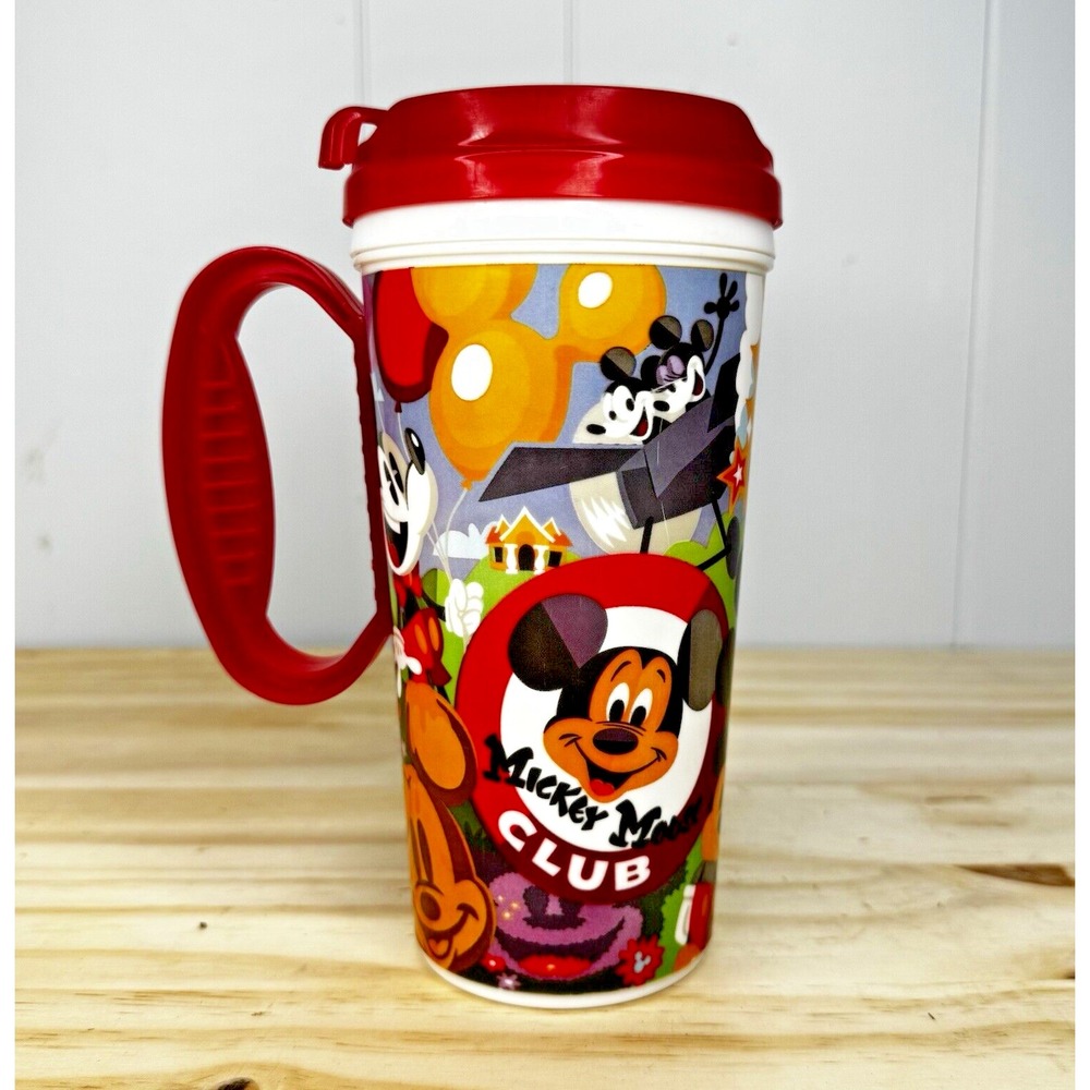 Disney Parks Insulated Travel Cup w/ Lid Whirley Drink Works! Mickey Mouse Club